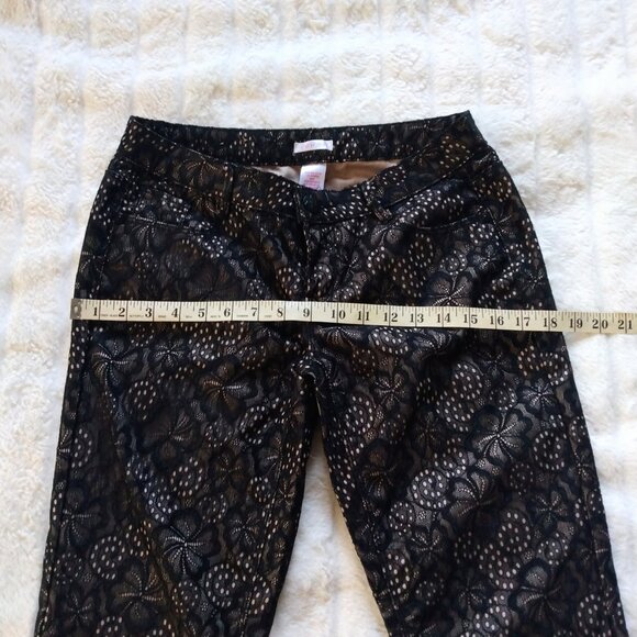 Xhilaration sz 7 floral overlay jeans - Picture 6 of 8